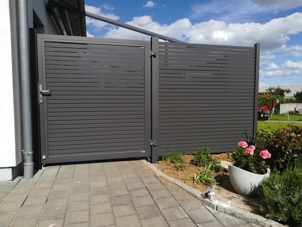 Aluminium Rhombus Anthrazit Torelement Aluminium Rhombus Anthrazit Torelement