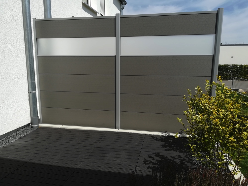 Wpc Sichtschutz Grau Milchglas 01 Wpc Sichtschutz Grau Milchglas 01