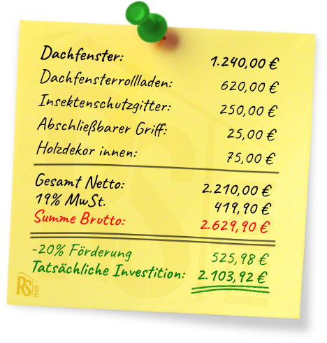 Bafa Foerderung Dachfenster Beispielrechnung Rs-Reich Reutlingen Bafa Foerderung Dachfenster 3-fach Verglasung Beispielrechnung Rs-Reich Reutlingen