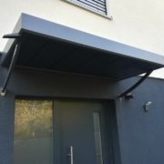 Aluminium Vordach Anthrazit Pulverbeschichtet