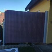 Seitenmarkise Grau Ausziehbar Sichtschutz 01