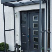 Vordach Windschutz Seitenteile Links Rechts Anthrazit 01