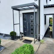 Vordach Windschutz Seitenteile Links Rechts Anthrazit 02